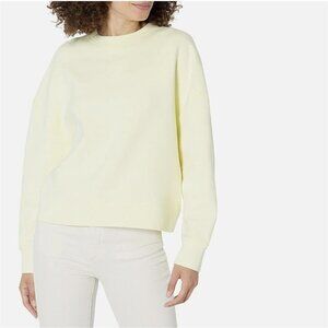 Vince Long Sleeve Pullover Top Women’s Size XS Yellow Boxy Fit Drop Shoulder